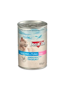 BONACIBO CANNED CAT FOODS SARDINE & TUNA 400g