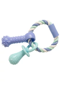 Gimborn Gimdog JÁTÉK RÁGÓKÖTÉL CSÖRGŐ + FOGTISZTÍTÓ TPR 15 CM