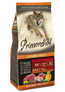 Primordial Grain Free Adult Bivaly és Makréla 12kg