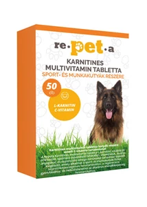 Repeta karnitines multivitamin tabletta sport- és munkakutyák részére 50x