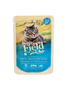 Sam's Field cat pouch fehér halfilé borsóval 85 g