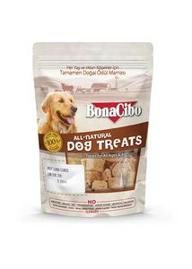 BONACIBO TREATS for DOGS BEEF LUNG CUBES 100g