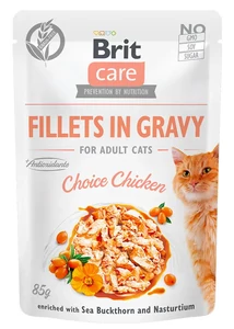 Brit Care Cat Fillets in Gravy Choice Chicken  85 g