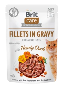 Brit Care Cat Fillets in Gravy with Hearty Duck 85 g