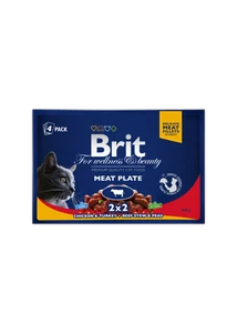 Brit Premium Cat Pouches Meat Plate 4X100G