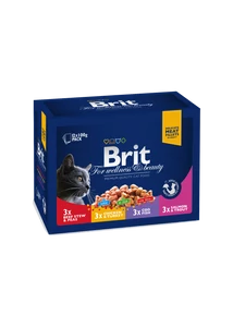 Brit Premium Cat Pouches Familiy Plate 12X100G