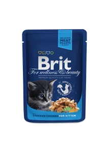 Brit Premium Cat Pouches Chicken Chunks For Kitten 100 G