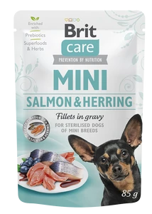 Brit Care Mini Salmon&Herring sterilised fillets in gravy 85g