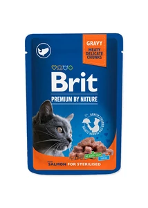 Brit premium Cat Pouches Salmon for Sterilized 100 g