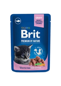 Brit premium Cat Pouches White Fish for Kitten 100 g