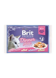 Brit Premium Cat tasakos Delicate Fillets in Jelly Family Plate 12x85g