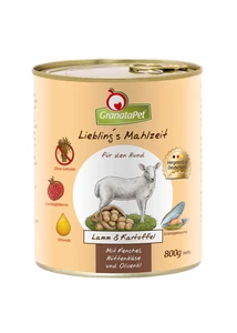 GranataPet Liebling´s Mahlzeit bárány és burgonya konzerv 800 g 6db