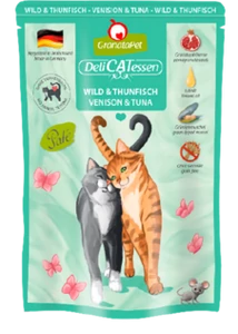 GranataPet Delicatessen Pouch vad & tonhal 85g
