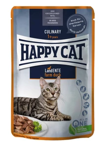 Happy Cat POUCH SZÓSZ CULINARY KACSA 24x85g