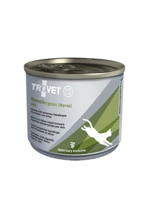 TROVET Hypoallergenic HORSE&amp;RICE Diet/ HRD macskáknak  200 g konzerv
