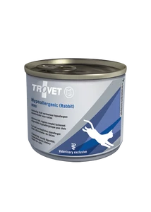 TROVET Hypoallergenic RABBIT&amp;RICE /RRD macskáknak 200 g. konzerv