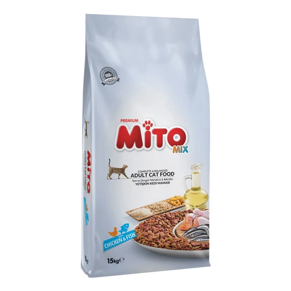 MITO MIX COLOR CAT (Csirke, szardella, rák és rizs zöldségekkel)