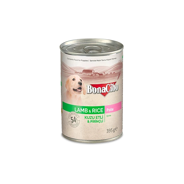BONACIBO CANNED PUPPY PATE LAMB & RICE 400g
