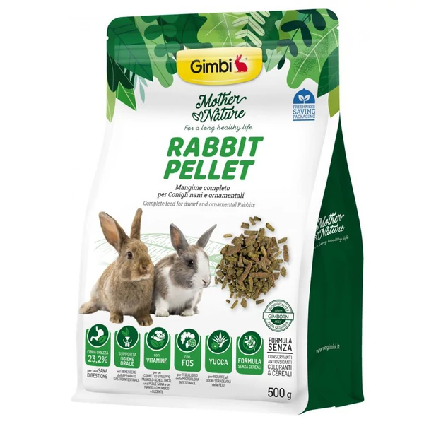 Gimborn Gimbi MOTHER NATURE PELLET NYÚL 500G