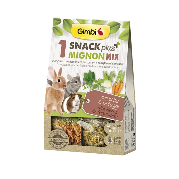 Gimborn Gimbi SNACK PLUS MIGNON MIX 1 ZÖLDSÉG 50G