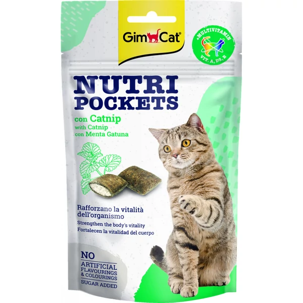 Gimborn Gimcat SNACK NUTRI POCKETS CATNIP&MULTI-V 60G