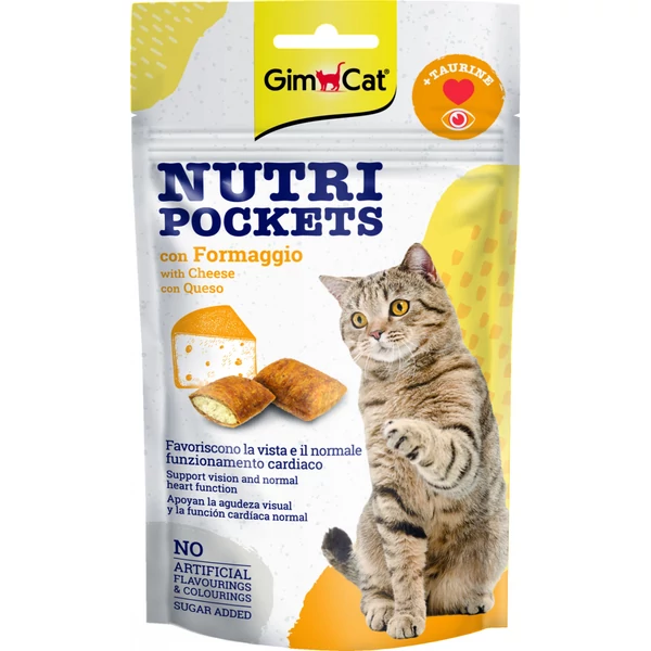 Gimborn Gimcat SNACK NUTRI POCKETS SAJT&TAURIN 60G