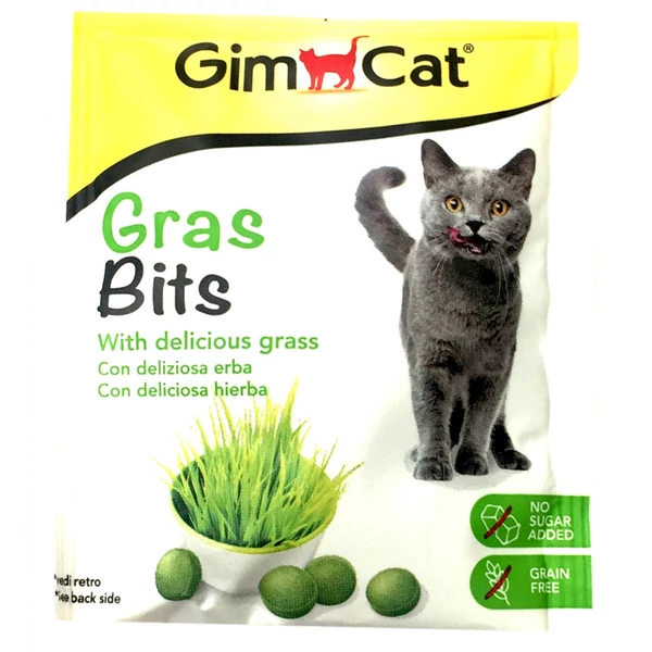 Gimborn Gimcat TABLETTA GRAS BITS (ZÖLD FŰ) TASTY TABS 15 G