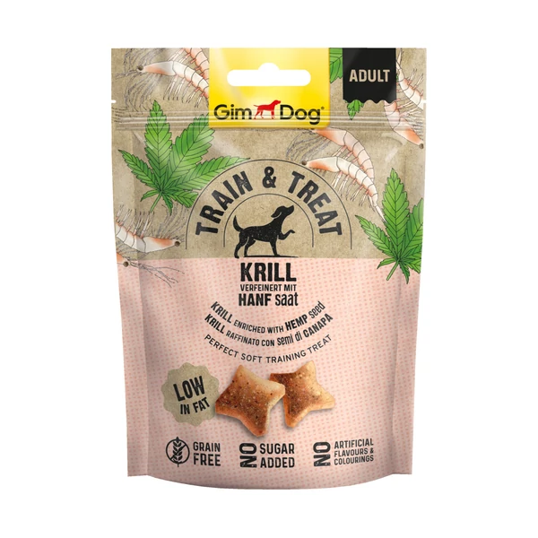 Gimborn Gimdog SNACK TRAIN&TREAT KRILL&KENDERMAG 125 G