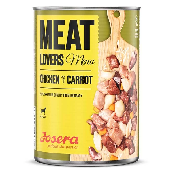 Josera Meat lovers Menu Chicken with Carrot 6x400g Josera Meat lovers Menu Chicken with Carrot 6x400g