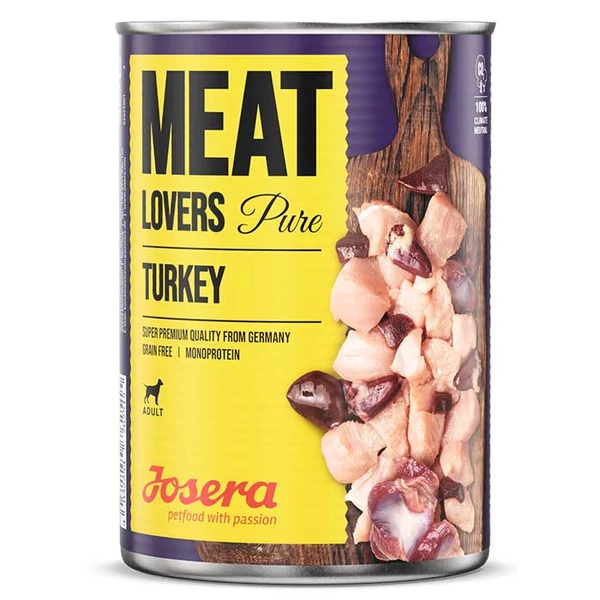Josera Meat lovers Pure Turkey 6x400g Josera Meat lovers Pure Turkey 6x400g