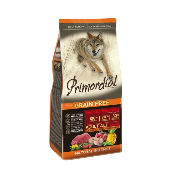 Primordial Primordial No Grain Adult Buffalo&Makrel 20kg