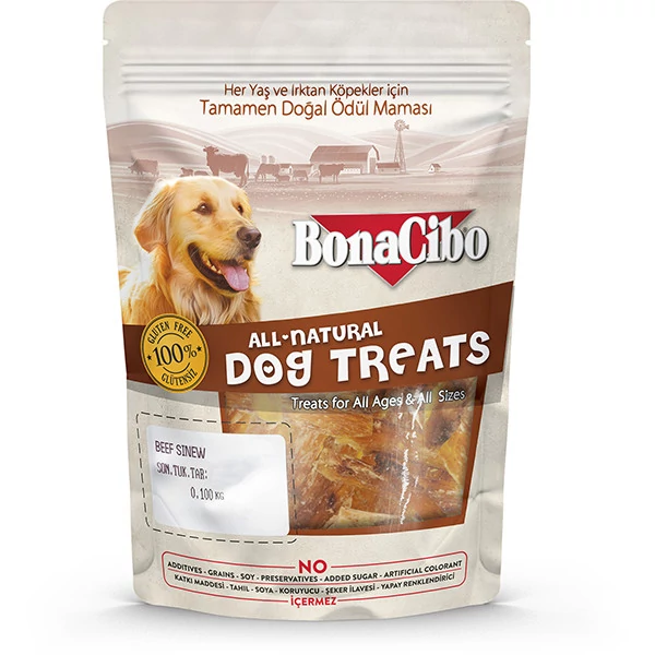 BONACIBO TREATS for DOGS BEEF SINEW 100g