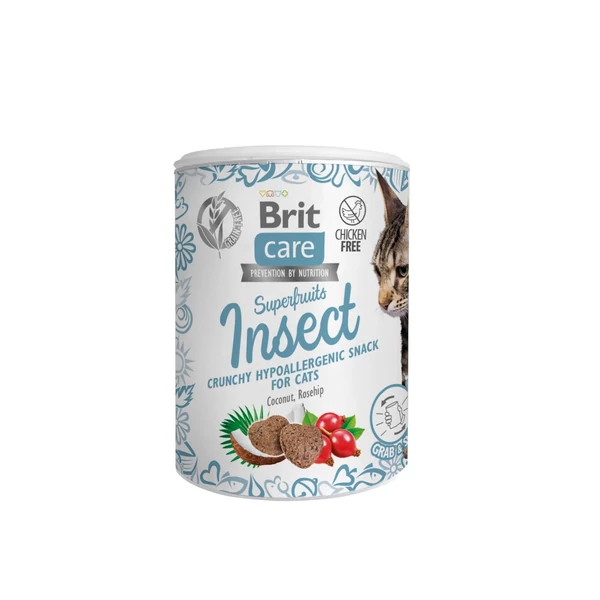 Brit Care Cat Snack Superfruits Insect Hypoallergenic 100g