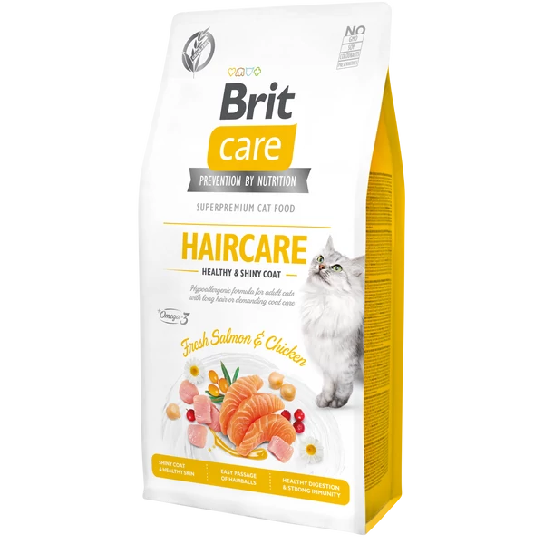 Brit Care Cat Grain Free HAIRCARE Salmon and Chicken