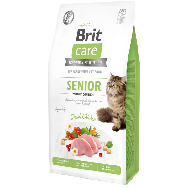 Brit Care Cat Grain Free SENIOR - WEIGHT CONTROL Chicken