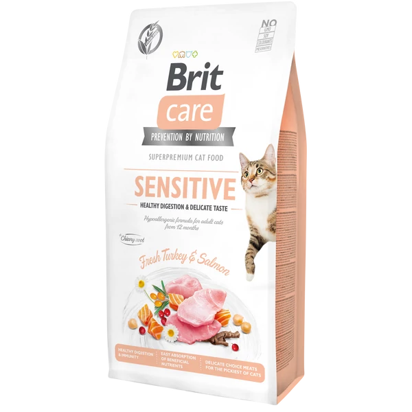 Brit Care Cat Grain Free SENSITIVE Turkey and Salmon
