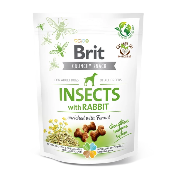 Brit Care Dog Crunchy Cracker Insects with Rabbit and Fennel 200g