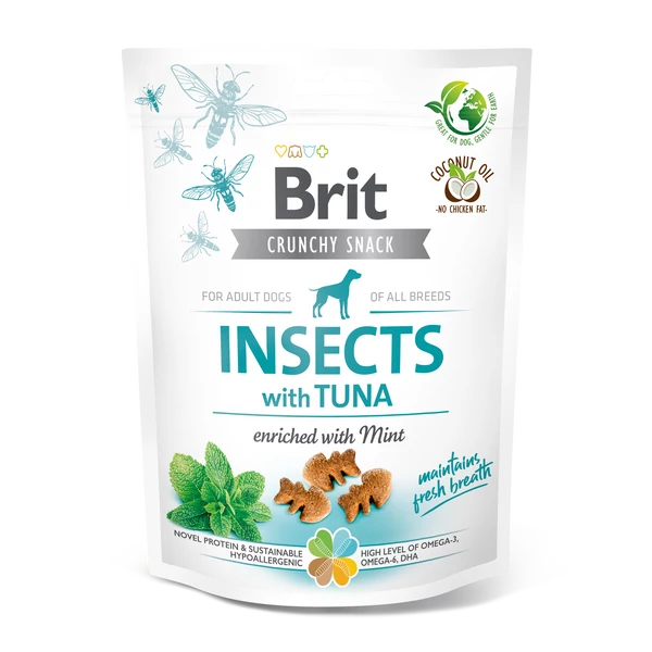 Brit Care Dog Crunchy Cracker Insects with Tuna and Mint 200g