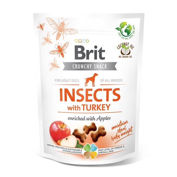 Brit Care Dog Crunchy Cracker Insects with Turkey and Apples 200g