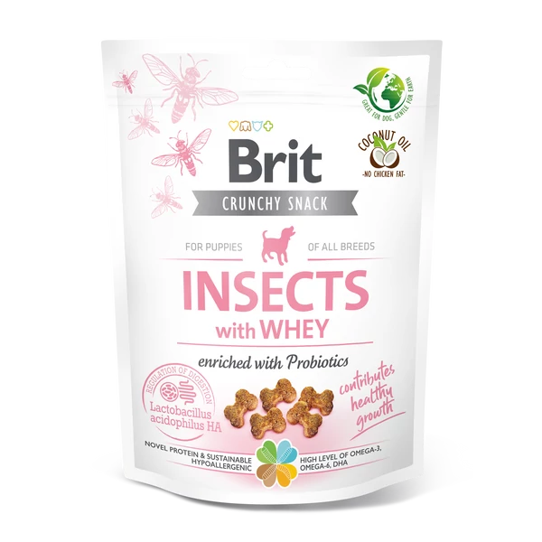 Brit Care Dog Crunchy Cracker Puppy Insects with Whey and Probiotics 200g