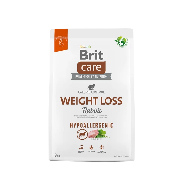 Brit Care Dog Hypoallergenic Rabbit Weight Loss 3 kg