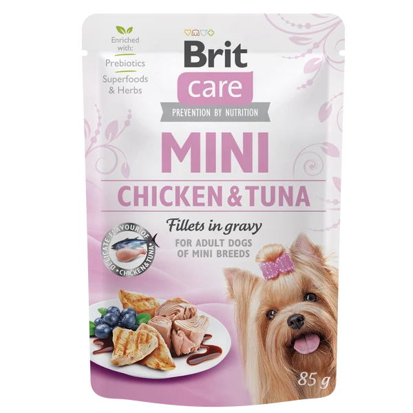 Brit Care Mini Chicken&Tuna fillets in gravy 85g