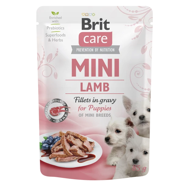 Brit Care Mini Puppy Lamb fillets in gravy 85g