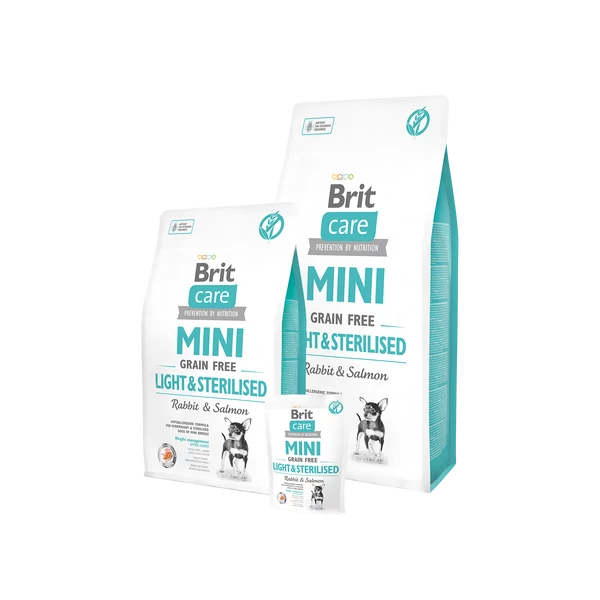 Brit Care Mini Grain Free Light&Sterilised Rabbit & Salmon