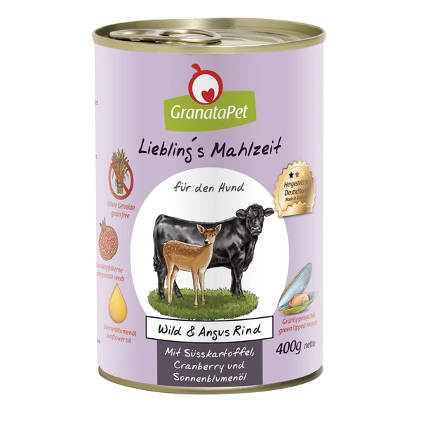 GranataPet Liebling´s Mahlzeit vad és Angus marha 400g