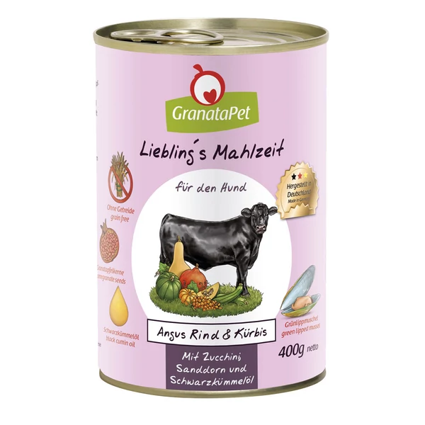 GranataPet Liebling´s Mahlzeit Angus marha és sütőtök konzerv 400 g 6db