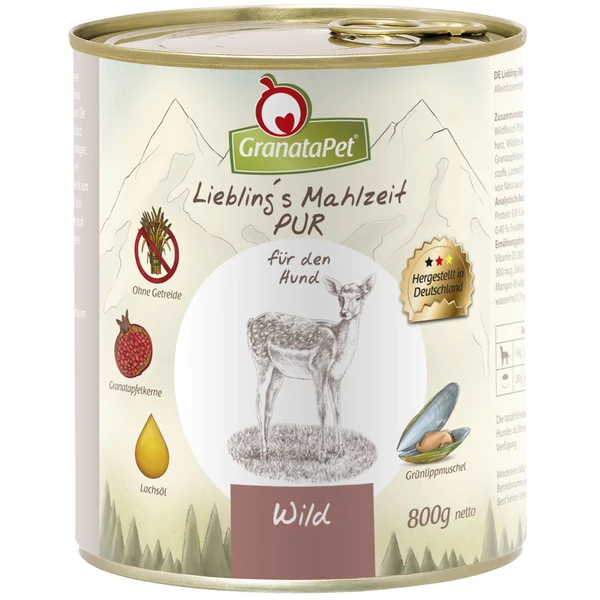 GranataPet Liebling´s Mahlzeit vad PUR konzerv 400 g 6db