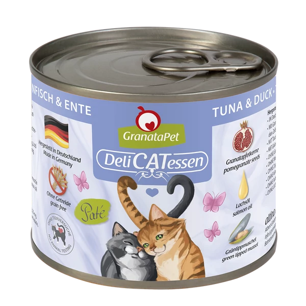 GranataPet Delicatessen konzerv tonhal és kacsa 400g