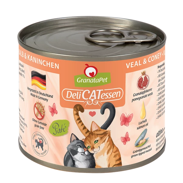 GranataPet Delicatessen konzerv borjú és nyúl 400g 6db