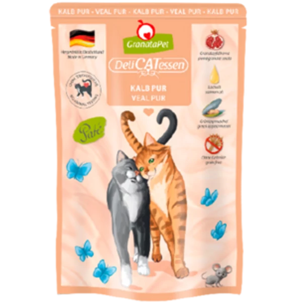 GranataPet Delicatessen Pouch Kalb PUR 85g 6db